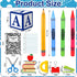 Resholder 14 Pcs Giant School Theme Party Decorations ABC Alphabet Party Favor Box Large Inflatable Pencil Crayon