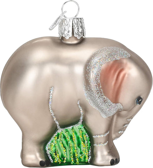 Old World Christmas Baby Elephant Glass Blown Ornaments for Christmas Tree