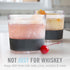 Host Freeze Cooling Cups Set of 2, Old Fashioned Glass with Silicone Band for Whiskey and Bourbon Gifts