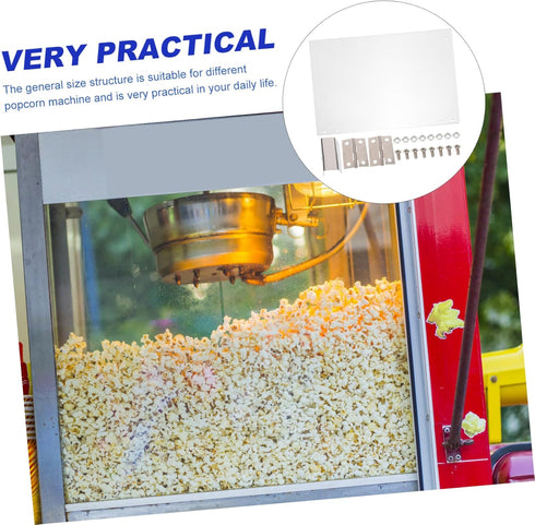 Ciieeo Protective Baffle for Automatic Popcorn Machine, Clear Panel Accessories for Household Popcorn Maker