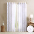 Madison Park Semi Sheer Single Curtain, 50x84, Grommet Top Botanical Print for Living Room, Bedroom, Bird White