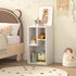 3-Cube 2-Tier VECELO Bookcase, Customized Storage Display Shelf, Bookshelf with Height Difference Fits Tallest