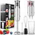 Zulay 3-in-1 Immersion Blender, 800 Watt Handheld Blender with 12 Speeds, Whisk, Frother & Stick Blender for Smoothies
