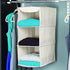 3 10"W 15" 24" Richards Homewares Shelf Sweater Organizer, X D X H-Canvas/Natural