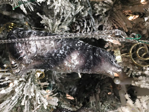 Old World Christmas Vintage Howling Wolf Ornament