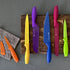 ColorSlice 12 Piece Color-Coded Kitchen Knife Set, 6 Non-Stick Dishwasher Safe Knives with Blade Guards
