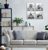 Meetdeceny Black And White Fashion Wall-Art for Bedroom Women - 10"x10" 4 Pieces Canvas Artwork Ready To Hang