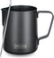 Milk Frothing Pitcher, 12oz Stainless Steel Espresso Steaming Jug, Barista Tools for Cappuccino Coffee, Matte Black