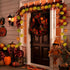 13.6FT 35LED SUNSGNE Fall Lights Thanksgiving String Lights, Orange Yellow Green Maple Leaf String Lights