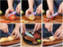 WELLSTAR Utility Knife, 4 Inch Serrated Paring Knife with Super Sharp Rainbow High Carbon Stainless Steel Blade