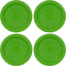 Pyrex 7202-PC Food Storage Replacement Lid, 1-Cup Lawn Green, 4-Pack, Made in USA
