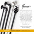 Kenney Weaver Cap End Indoor/Outdoor Black Curtain Rod, Adjustable 37-72 Inch for Windows & Patio