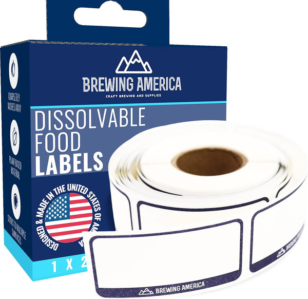 Dissolvable Food Labels for Food Containers - Made in USA - Great