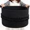 CherryNow Extra Large Black Laundry Basket - Rope Storage for Bathroom, Bedroom, Living Room, 22 x 14 inches