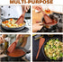Wooden Cooking Spatula for Nonstick Cookware, Solid Kitchen Utensil Spoon and Spatula in One