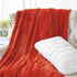 Walensee Fleece Blanket Plush Throw - Twin Size 60x80 Orange, Super Soft Microfiber Flannel for All Seasons