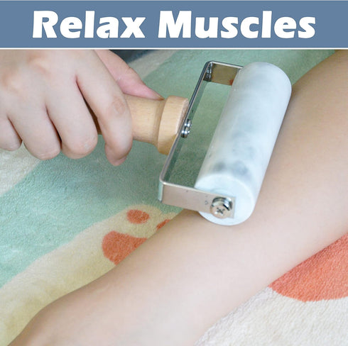 Small Marble Rolling Pin, Non-Stick T-Type Pastry Roller for Cake Baking, Tortilla, Pizza, and Cookies