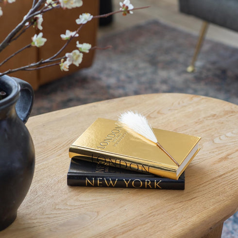 LAMOUR HOME DECOR Set 3 Decorative Books for Home Decor Decorative Hardcover Display Faux Books for Bookshelf Black