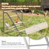 PETSFIT Chicken Perch for Coop-Solid Wood and Rustproof Iron Roosting Bar with Swing - Ideal for Backyard Poultry