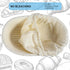 BACCZZY 3Pcs 10 inch Banneton Bread Proofing Basket, Oval Banneton Basket,Sourdough Proofing Basket,Bread Bowl Handmade