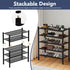2 Closet,Hallway,Entryway,Small 27"x11"x13" Haddockway Tier Bamboo Shoe Rack Storage Organizer, Multifunctional Free