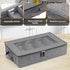 Flatware Utensil Storage Case, Large Capacity Silverware Box with Adjustable Dividers, Zipper Lid for Organizing