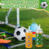 Maxdot 24 Pack 14.2 OZ Soccer Plastic Cups with Lid and Straw Bulk Soccer Cup with Lid and Straw Clear Reusable Plastic