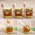 1.5 oz Hexagon Mini Glass Honey Jars - 30 Pack with Wood Dipper, Gold Lid, Bee Pendants, Jutes - Perfect for Baby