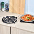 Sungmor Heavy Duty Cast Iron Round Metal Trivet, Rustproof Black Racks for Hot Pans or Teapot Kitchen Decor