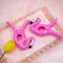 AUEAR Lovely Towel Clips, Chair Holders for Beach or Home, Portable Secure Accessories, Pink Flamingo, 4-Pack