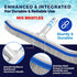 440 18-Inch Combo Nylon and Stainless Steel Pool Brush - Heavy Duty Pool Brush Head for Cleaning Inground Pool Tiles