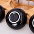 Ceramic Pinch Bowls, 2.5 oz Mini Prep Dip Bowl Set, Small Dipping Salsa Charcuterie Bowls, Set of 6 (Black)