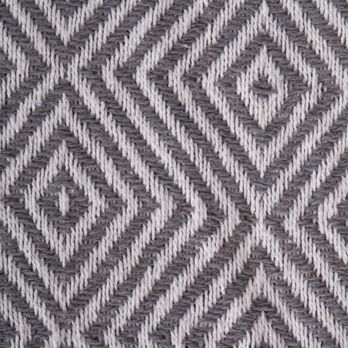 DII Diamond Throw Collection, Woven Cotton, 50x60, Mineral Gray