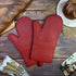 Yutat Silicone Oven Mitts, 600 Degree Heat Resistant Gloves with Non-Slip Silicone, Soft Cotton Lining, Waterproof, 1