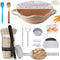 Complete Sourdough Starter Kit with Banneton Proofing Basket & Dough Scraper All-in-One