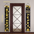 80th Birthday Party Banner Decorations for Women Men, Black Gold Cheers to 80 Years Birthday Supplies