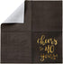 BLUE PANDA 40th Birthday Napkins - 50-Pack 3-Ply 5 x 5 in Black & Gold Foil - Cheers to 40 Years Design for Birthday &