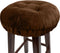 Augld Bar Stool Cushion, Soft Velvet Padded Round Stool Cover, 12" Velvet Coffee