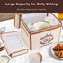 Wanbaker 68-131F 99H 6-Layer Folding Bread Proofing Box, Temp Control Timer, Foldable Dough Proofer for Sourdough