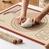 Extra Thick Silicone Baking Mat with Measurements, 26x16 Inch Non-slip and Reusable for Cookies, Bread, Pastry
