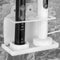 LUEXBOX Electric Toothbrush Holder Wall Mounted, Electric Toothbrush Cord Organizer Holds 2 Chargers,