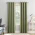 Sun Zero Soho Blackout Energy Efficient Grommet Curtain Single Panel, 54" x 84", Sage Green