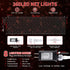 360LED Bulbs, 8 (13 5 HEYFUNi Net Mesh String Lights, Red Light Lighting Modes, for Indoor Outdoor, Curtain, Christmas