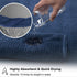 8 Set-2 Sheets,2 Towels,4 600GSM Oliven Pcs Navy Oversized Bath Sheet Large Bath Towel Hand Washcloths Soft Highly