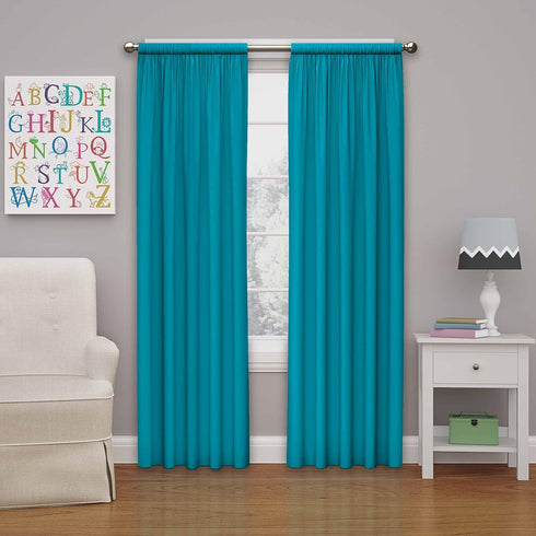 ECLIPSE Blackout Thermal Rod Pocket Window Curtain, 1 Panel for Bedroom or Nursery