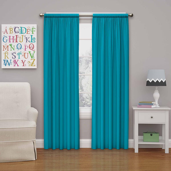ECLIPSE Blackout Thermal Rod Pocket Window Curtain, 1 Panel for Bedroom or Nursery