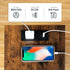 2-Layer BF09UBZ01 HOOBRO Side Table with Charging Station, Small End Table with USB Port and Outlet, Nightstand