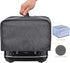 Toaster Cover with 2 Pockets,Can hold Jam Spreader Knife & Toaster Tongs, Toaster Appliance Cover with Top handle,Dust and Fingerprint Protection, Machine Washable (4 Slice, Grey)