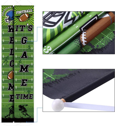 Football Party Banner Decorations 71" x 12" Welcome Sign for American Football Theme Birthday Shower