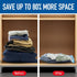 Spacesaver Vacuum Storage Bags (Variety 20 Pack) - Save 80% on Clothing Storage Space, Compression Seal